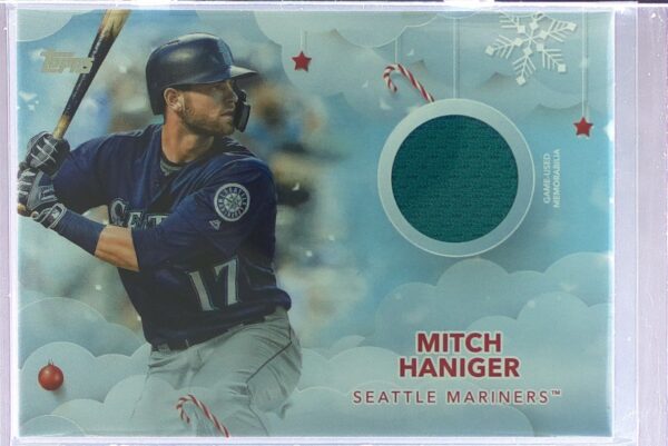 2020 Topps Holiday Mitch Haniger JSY #WHR-MH Mariners Relics