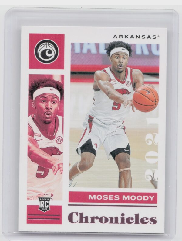 2021-22 Panini Chronicles Draft Picks Moses Moody RC #11 Razorbacks