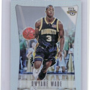 2021-22 Panini Prizm Draft Picks Dwyane Wade #12 Eagles Flashback Prizms Silver