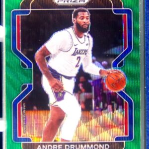 2021-22 Prizm Andre Drummond Green Wave #5 76ers
