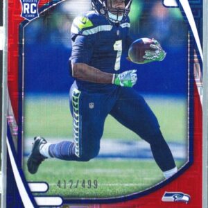 2021 Absolute D'Wayne Eskridge RC Red Squares /499 #118 Seahawks