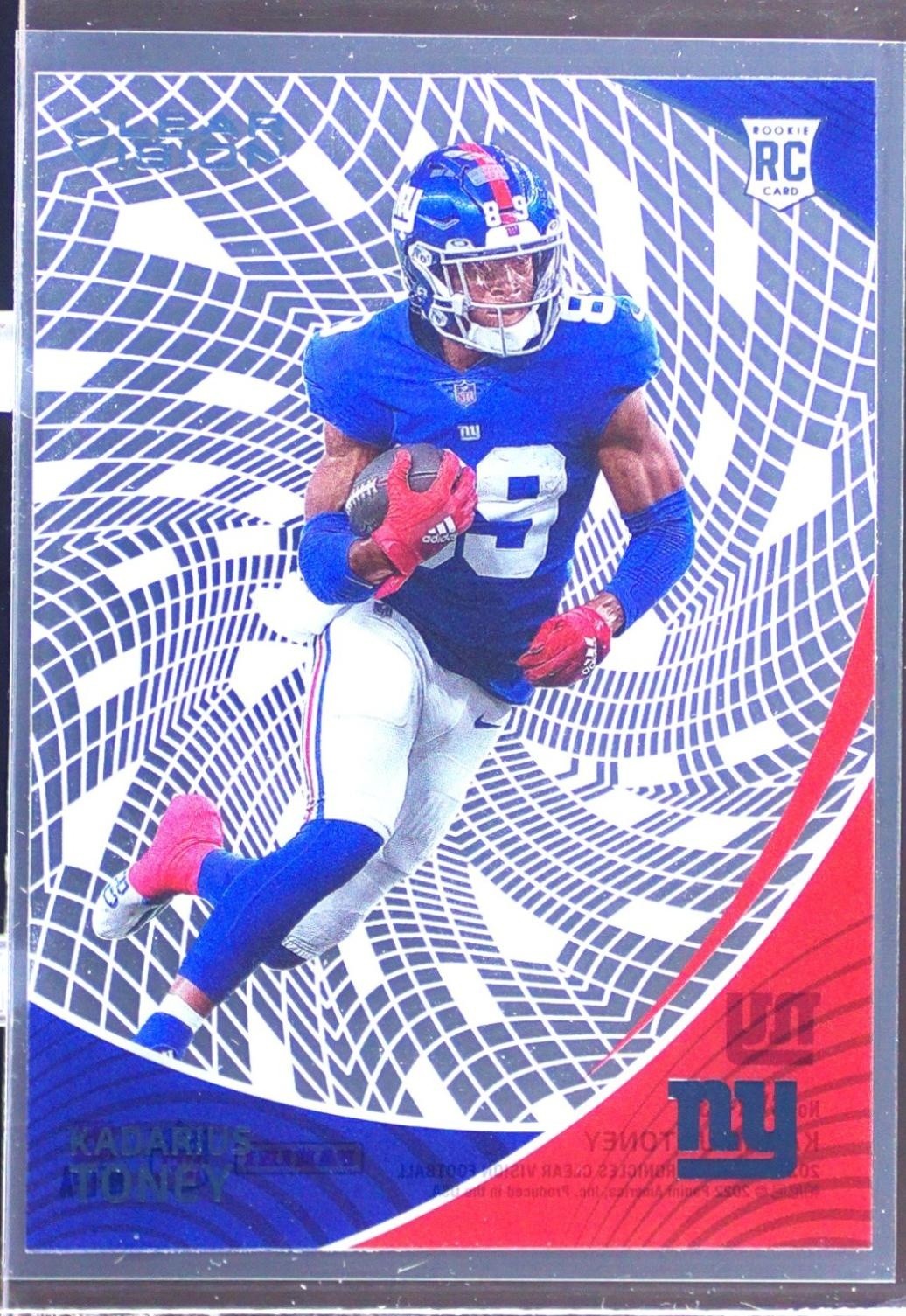 2021 Chronicles Kadarius Toney RC #CVR-13 Giants Clear Vision Rookies