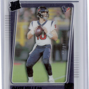 2021 Clearly Donruss Davis Mills Blue SN99 #58 Texans