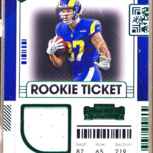 2021 Contenders Jacob Harris R JSY #RSV-JHA Rams Rookie Ticket Swatches Var