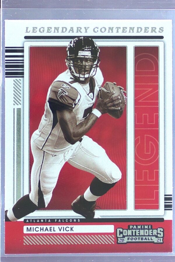 2021 Contenders Michael Vick #LGD-MVI Falcons Legendary Contenders