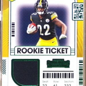 2021 Contenders Najee Harris RC JSY #RTS-NHA Steelers Rookie Ticket Swatches