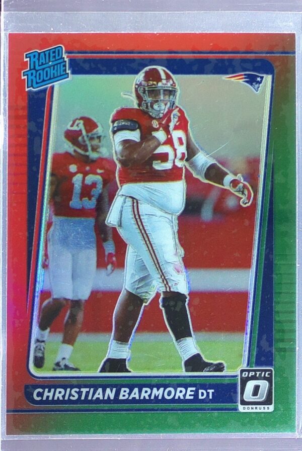 2021 Donruss Christian RC Barmore Optic Rated Rookie Preview Red Green #P-349