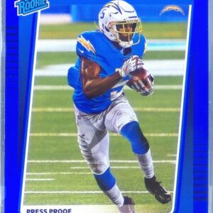 2021 Donruss Josh Palmer Press Proof Blue RC #277 Chargers