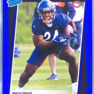 2021 Donruss Khalil Herbert Press Proof Blue RC #318 Bears