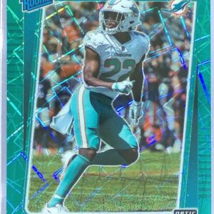 2021 Donruss Optic Jevon Holland Teal Velocity RC #267 Dolphins