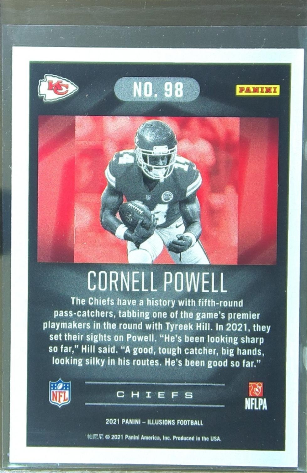 2021 Illusions Cornell Powell RC #98 Chiefs - Image 3