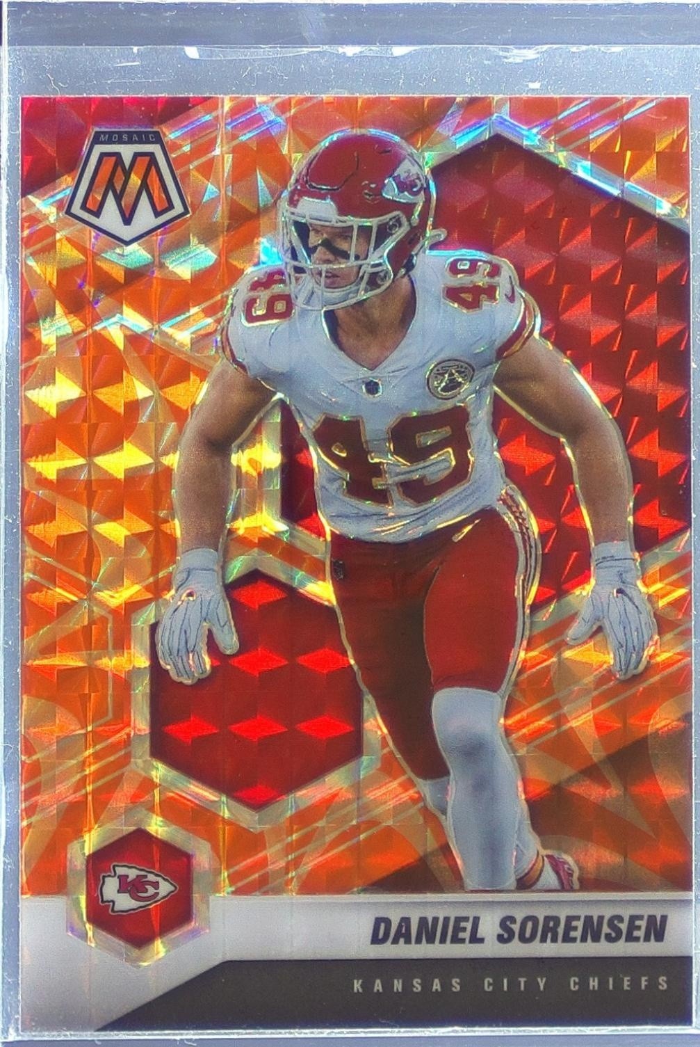 2021 Mosaic Daniel Sorensen Prizm Reactive Orange #7 Chiefs