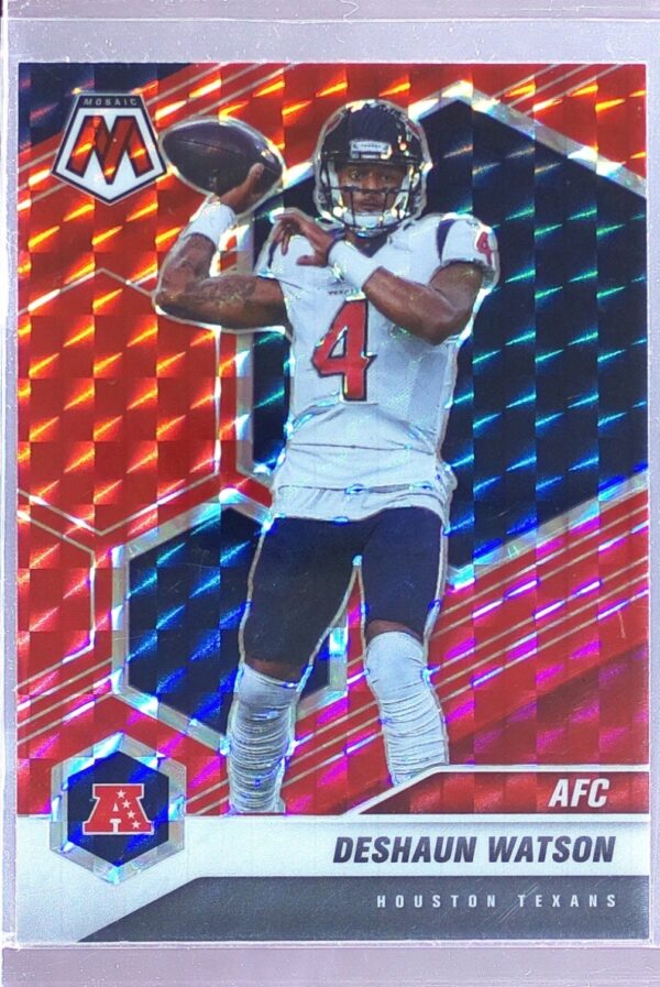 2021 Mosaic DeShaun Watson Prizm Red #223 Texans