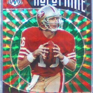 2021 Mosaic Joe Montana #5 49ers HoloFame Mosaic Green