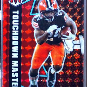 2021 Mosaic Nick Chubb #TM-7 Browns Touchdown Masters Mosaic Red