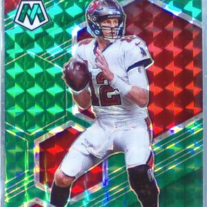 2021 Mosaic Tom Brady Prizm Green #186 Buccaneers