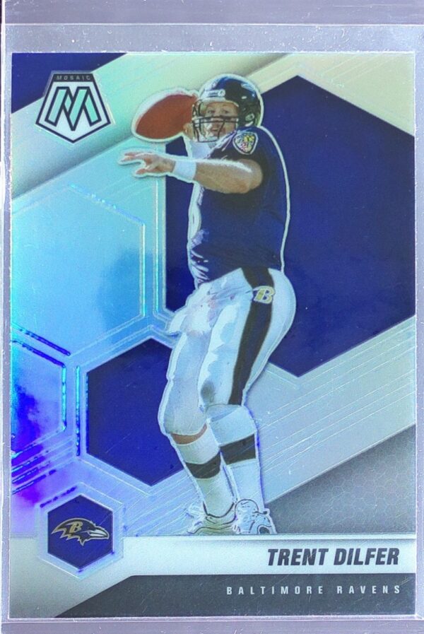 2021 Mosaic Trent Dilfer Prizm Silver #22 Ravens