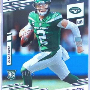 2021 Panini Chronicles Zach Wilson /99 RC #202 Jets Prestige Extra Points Blue