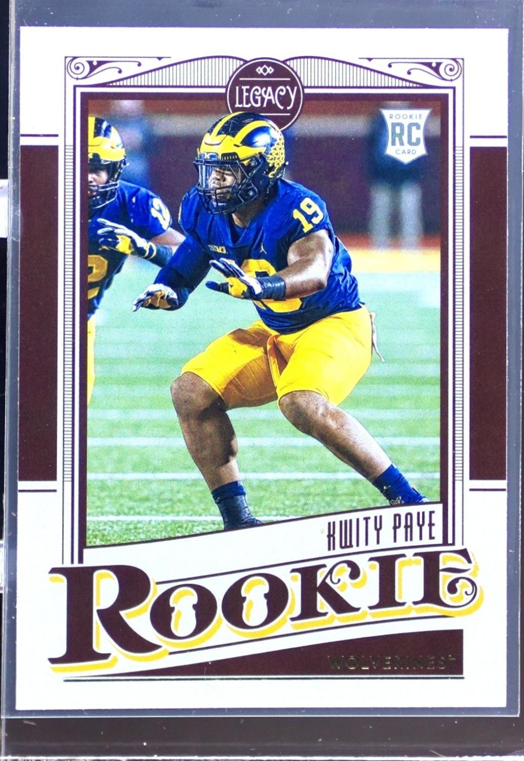 2021 Panini Legacy Kwity Paye RC #181 Wolverines