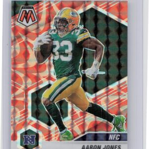 2021 Panini Mosaic Aaron Jones Prizm Reactive Orange #212 Packers