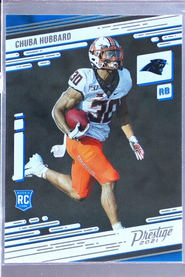 2021 Panini Prestige Chuba Hubbard RC #241 Panthers