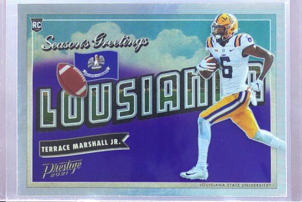 2021 Panini Prestige Terrace Marshall Jr. RC #SG-13 Tigers Seasons Greetings