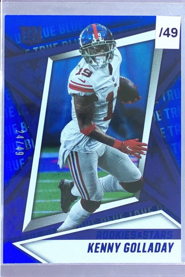 2021 Panini Rookies & Stars Kenny Golladay True Blue /49 RC #80 Giants