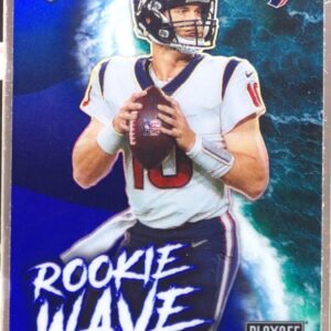 2021 Playoff Davis Mills RC #RW-DMI Texans Rookie Wave Blue