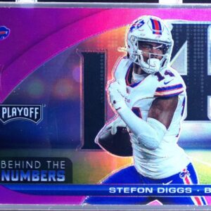 2021 Playoff Stefon Diggs #BTN-SDI Bills Behind the Numbers Pink