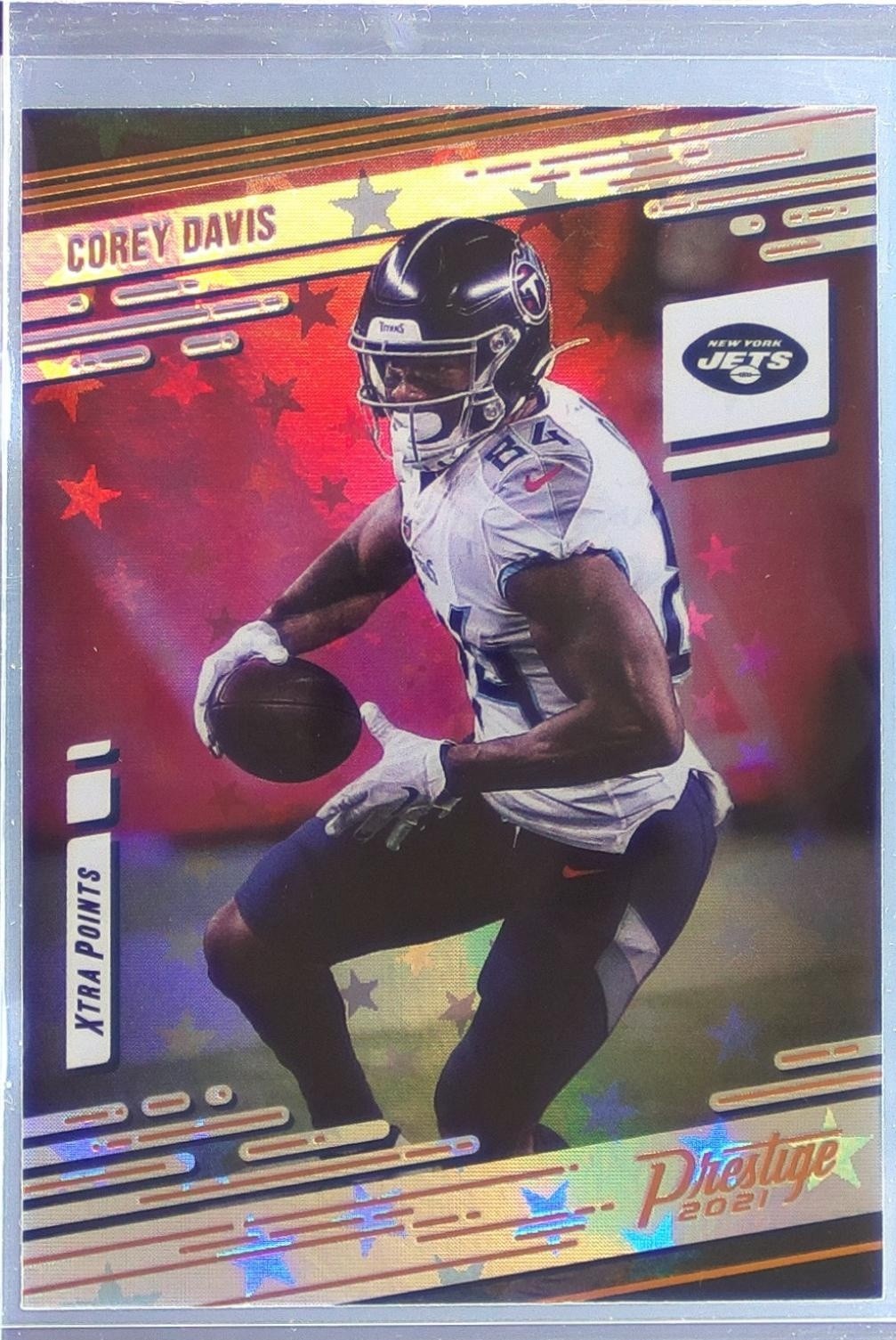 2021 Prestige Corey Davis Xtra Points Astral #165 Jets