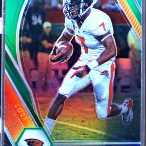 2021 Prizm Draft Picks Brandin Cooks  Green #51 Beavers