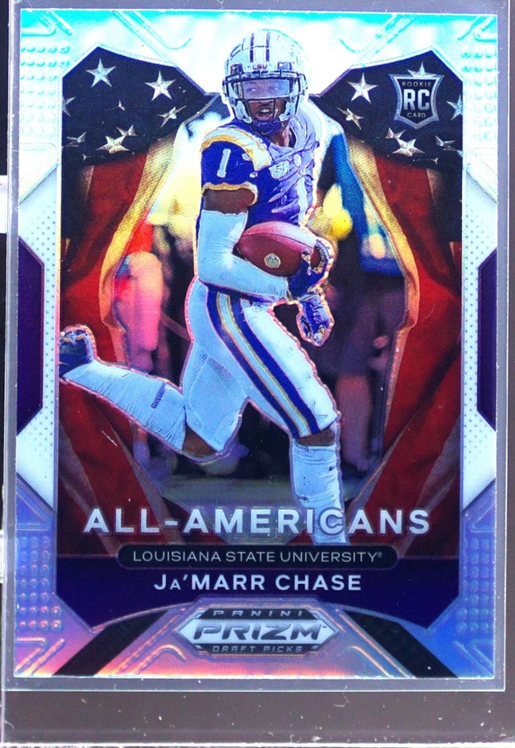 2021 Prizm Draft Picks Ja'Marr Chase Silver RC #185 Tigers