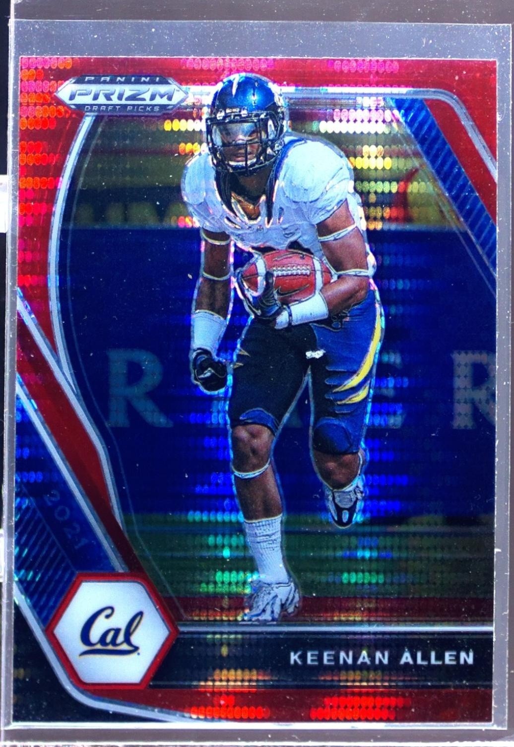 2021 Prizm Draft Picks Keenan Allen Red Pulsar #42 Bears