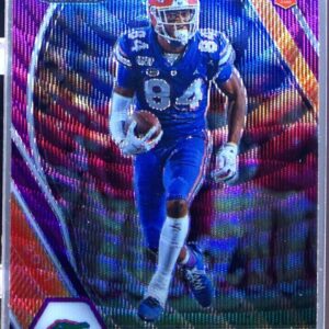 2021 Prizm Draft Picks Kyle Pitts Purple Wave RC #108 Gators