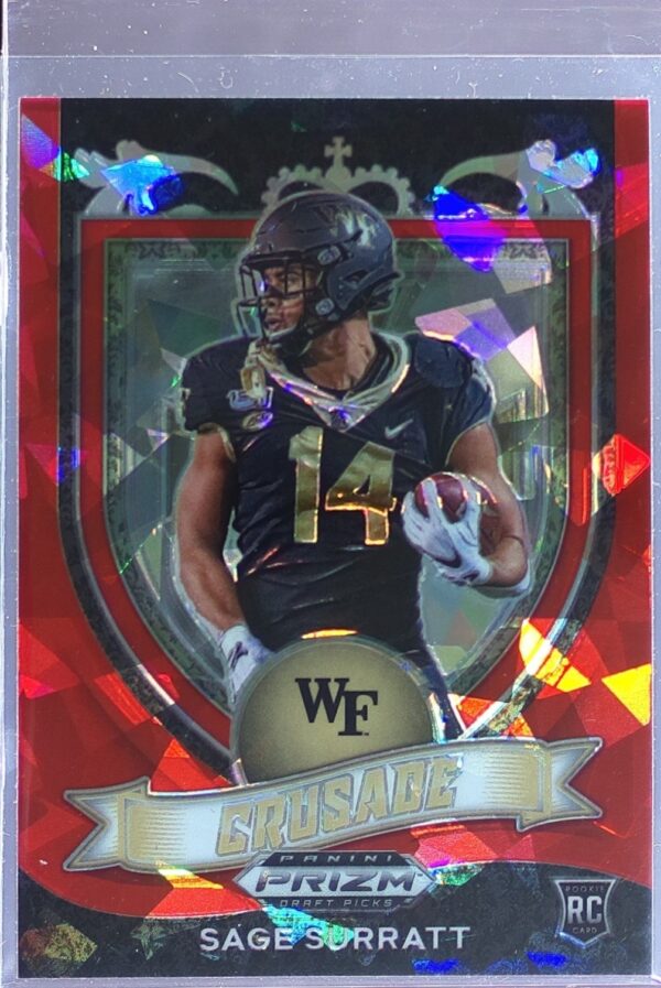 2021 Prizm Draft Picks Sage Surratt Red Ice #177 Deacons