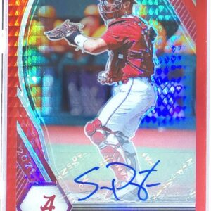 2021 Prizm Draft Picks Sam Praytor Auto #PDP179 Hyper Red and Purple Autograph