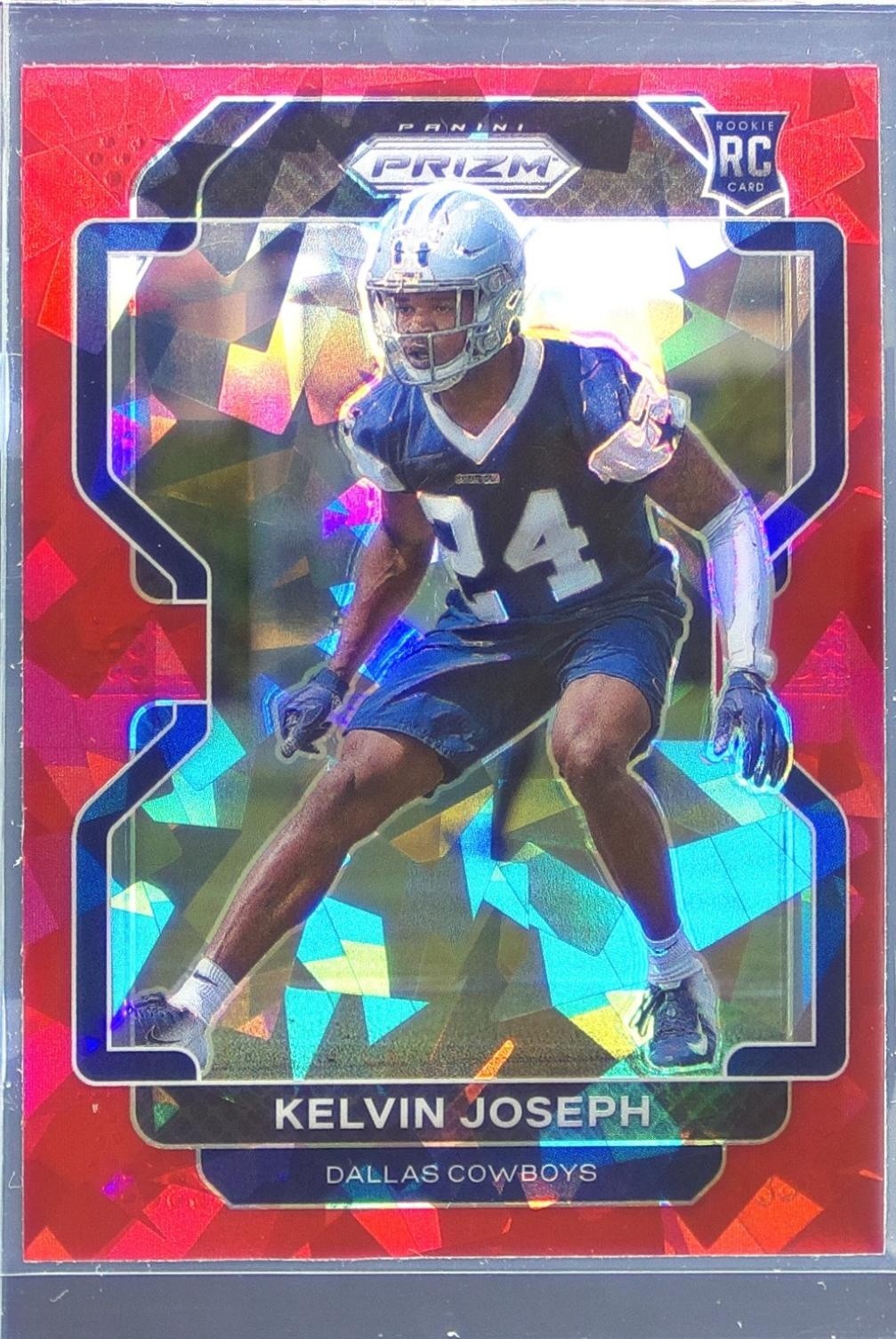 2021 Prizm Kelvin Joseph Red Ice RC #385 Cowboys