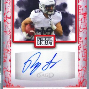 2021 SAGE Premier Draft Riley Lees Auto #A165 Wildcats Autographs Red