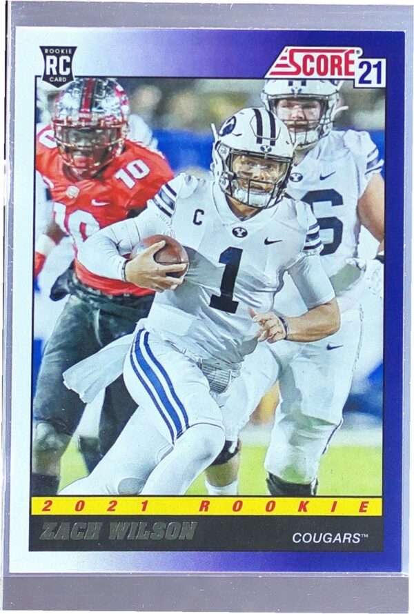 2021 Score Zach Wilson RC #TB8 Cougars 1991 Throwback