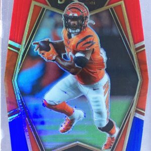 2021 Select Joe Mixon Red and Blue Prizm Die Cut #109 Bengals