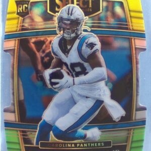 2021 Select Terrace Marshall Jr. Green and Yellow Prizm Die Cut RC #62 Panthers