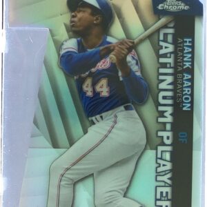 2021 Topps Chrome Update Hank Aaron #CPDC-2 Braves Platinum Players Die Cuts