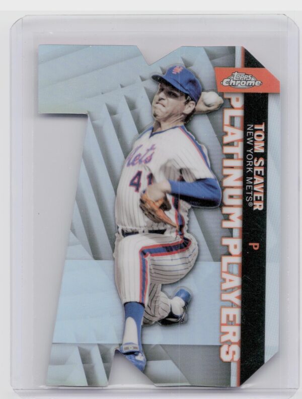 2021 Topps Chrome Update Tom Seaver #CPDC-41 Mets Platinum Player Die Cut