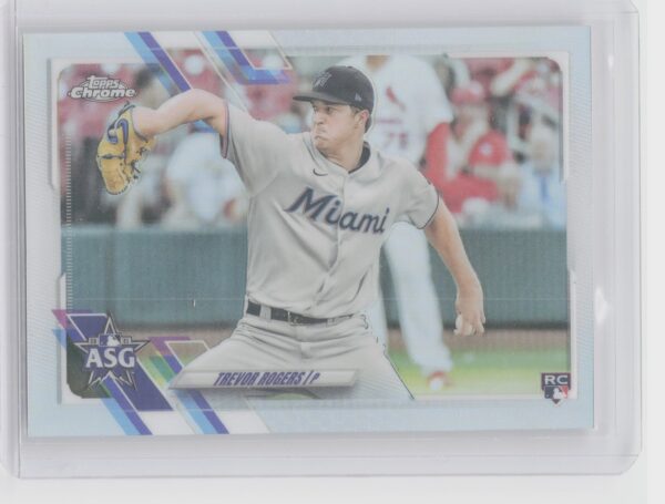 2021 Topps Chrome Update Trevor Rogers #ASG-36 Marlins 2021 All Star Game