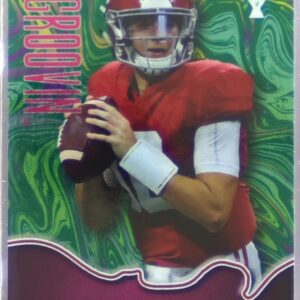 2021 Wild Card Alumination Mac Jones RC #GG-4 Tide Green Groovin' Pink