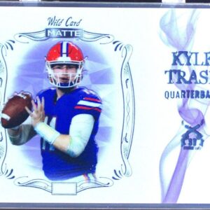 2021 Wild Card Matte Kyle Trask #MSG-4 Gators Smoking Guns QBs White Purple