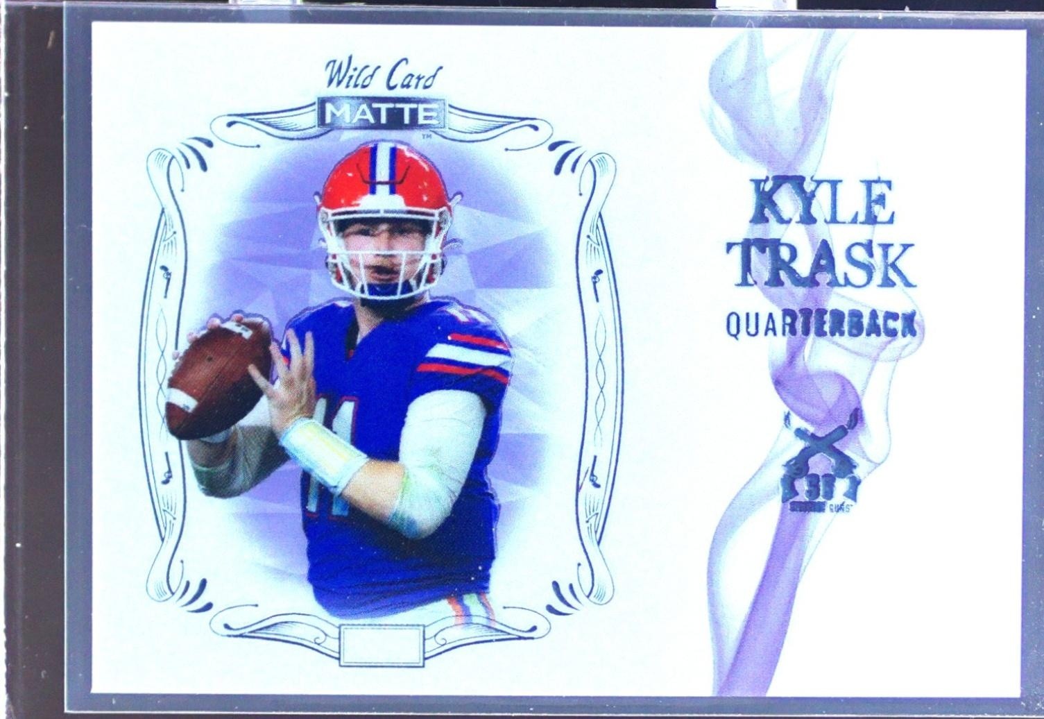2021 Wild Card Matte Kyle Trask #MSG-4 Gators Smoking Guns QBs White Purple