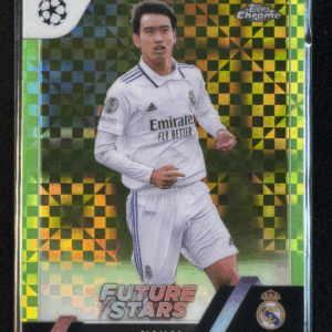 2022-23 Topps Chrome UEFA Takuhiro Nakai Neon Green X-fractor /399 Real Madrid #