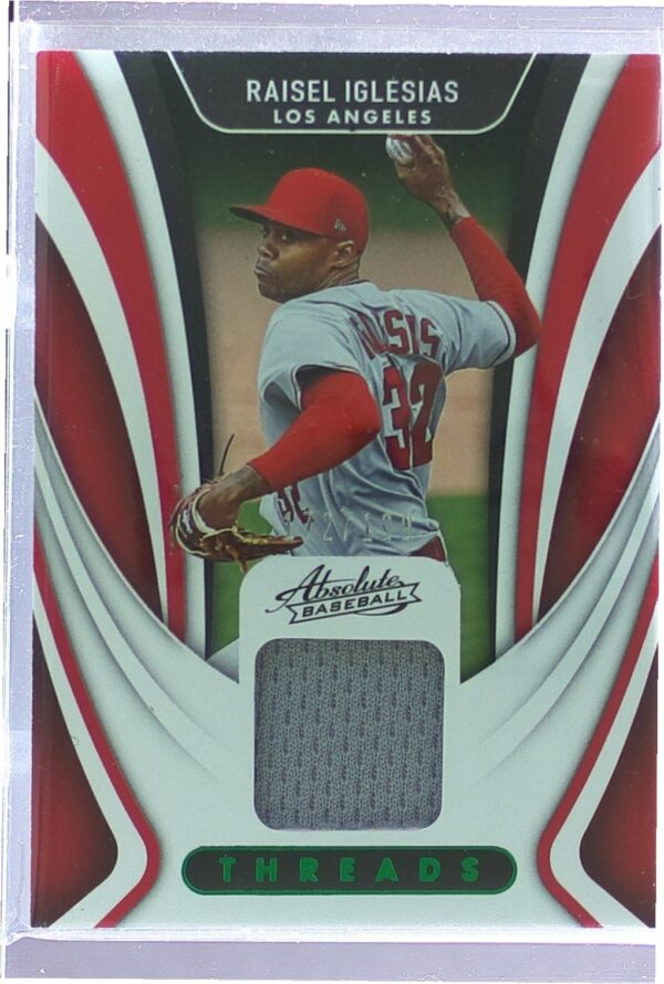 2022 Absolute Raisel Iglesias JSY #TR-RI Angels Threads Retail