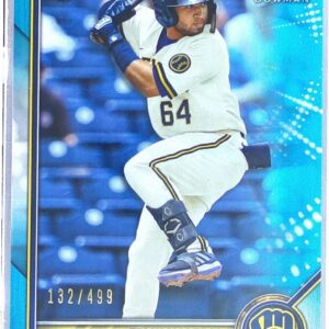 2022 Bowman Felix Valerio /499 #BP-128 Brewers Prospects Sky Blue